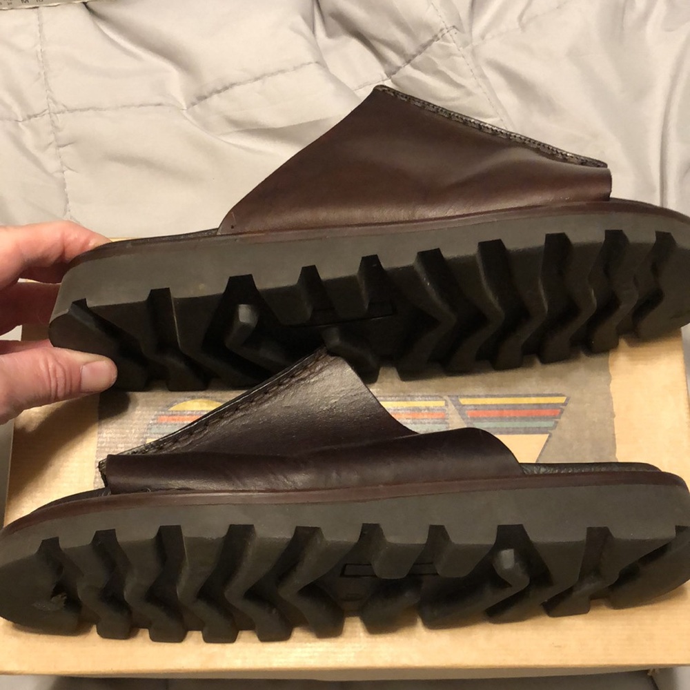 Brown leather Sandals size 10 - Picture 4 of 7